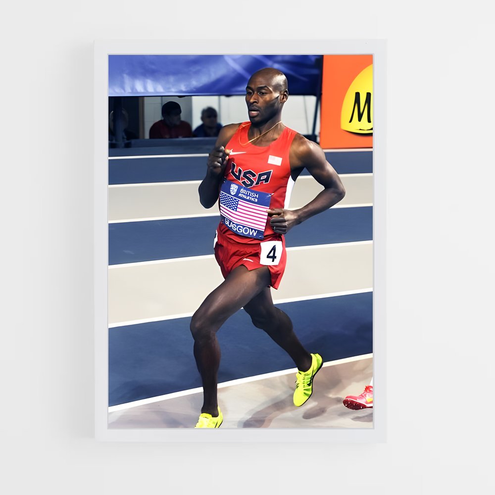 Poster Bernard de lagat – affiche Athlétisme (vue 3)